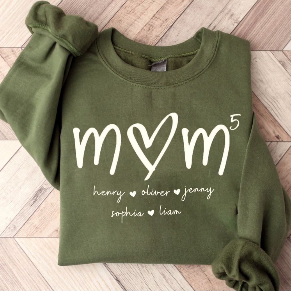 Mom “squared” custom crewneck